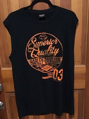 Harley Davidson tee.
